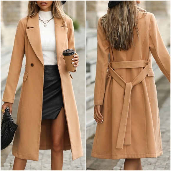 Cozy Button Minimalist Long Jacket Coat - Picture 3 of 4